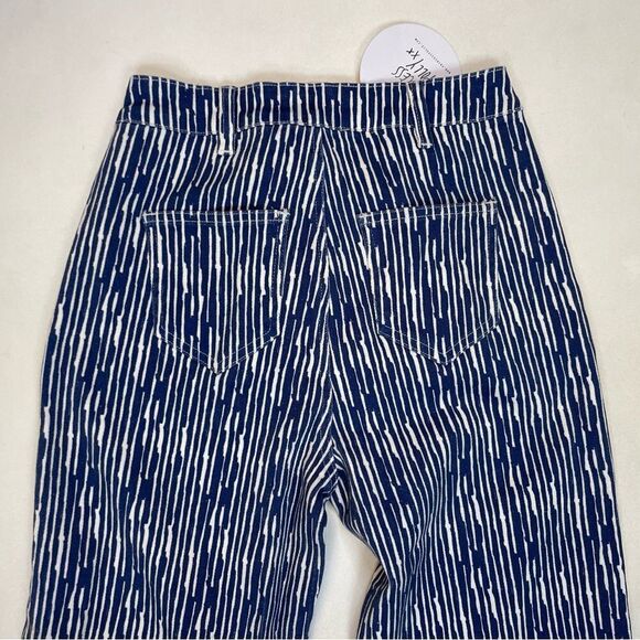 Princess Polly Danica Painted Stripe Denim Jeans Women Size 4 Blue NWT - Picture 5 of 10